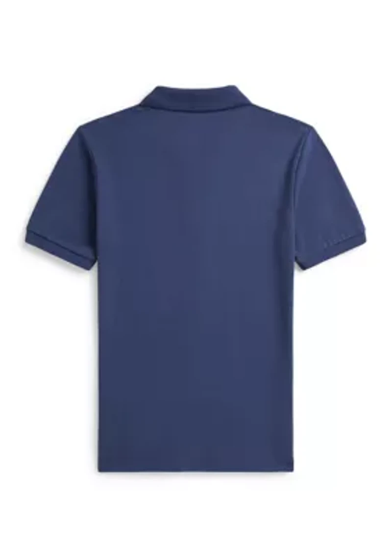 Boys 8-20 Polo Bear Cotton Mesh Shirt