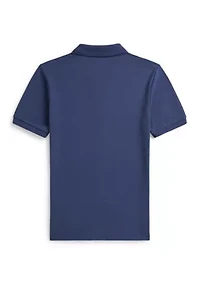 Boys 8-20 Polo Bear Cotton Mesh Shirt