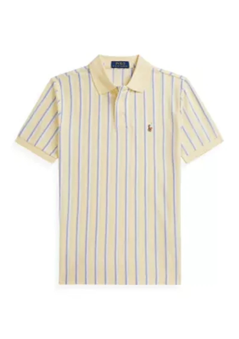 Boys 8-20 Striped Oxford Mesh Polo Shirt