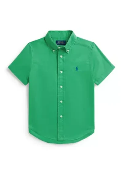 Boys 8-20 Cotton Twill Short-Sleeve Shirt