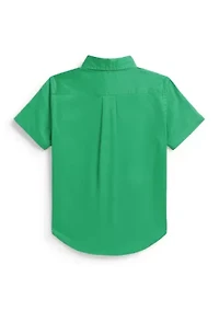 Boys 8-20 Cotton Twill Short-Sleeve Shirt