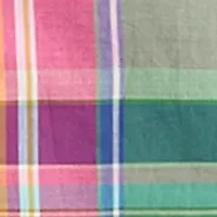 Boys 8-20 Plaid Cotton Poplin Shirt