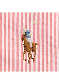 Boys - Striped Cotton Seersucker Shirt