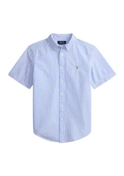 Boys 8-20 Striped Cotton Seersucker Shirt