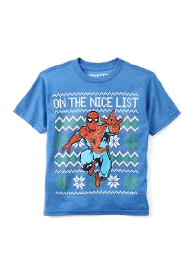 Boys 4-7 Spidey Nice List Graphic T-Shirt