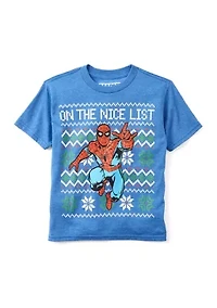 Boys 4-7 Spidey Nice List Graphic T-Shirt