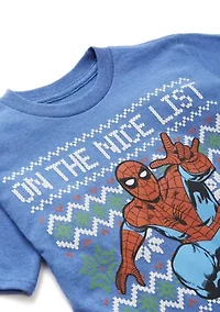Boys 4-7 Spidey Nice List Graphic T-Shirt