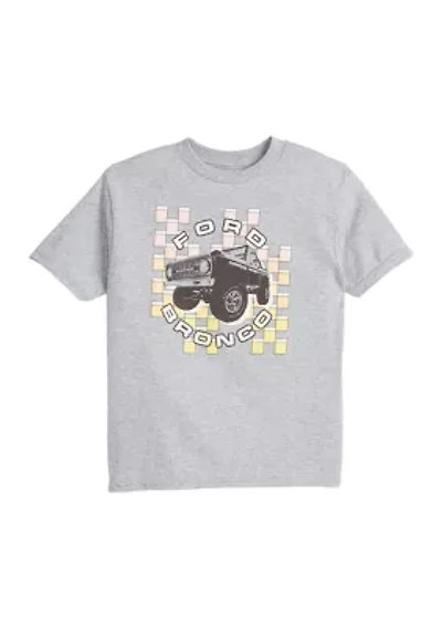 Boys 8-20 Checks Patterned Graphic T-Shirt