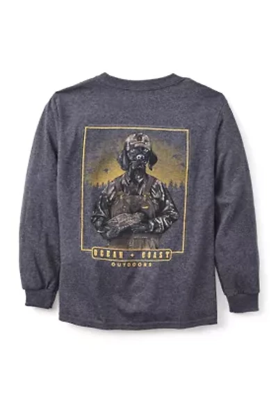 Boys 4-7 Long Sleeve Ducker Graphic T-Shirt