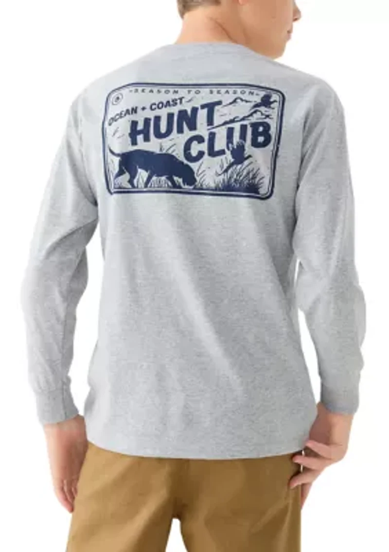 Boys 8-20 Long Sleeve Hunt Club Graphic T-Shirt