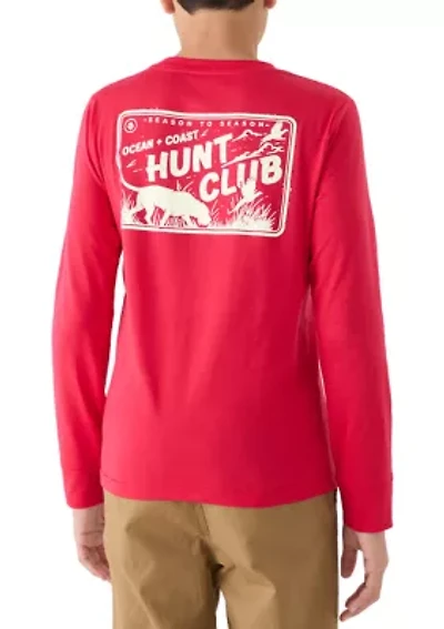 Boys 8-20 Long Sleeve Hunt Club Graphic T-Shirt