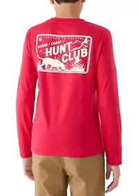 Boys 8-20 Long Sleeve Hunt Club Graphic T-Shirt