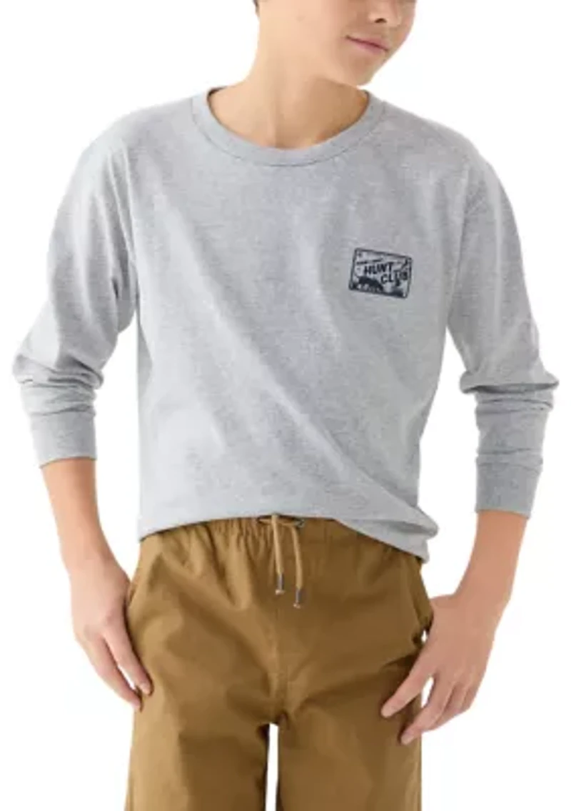 Boys 8-20 Long Sleeve Hunt Club Graphic T-Shirt