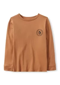 Boys 4-7 Long Sleeve Deer Graphic T-Shirt