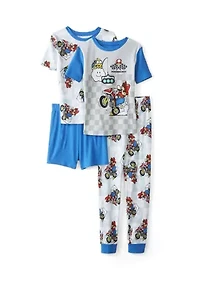 Boys 4-10 Mario Kart Rush Pajamas Set