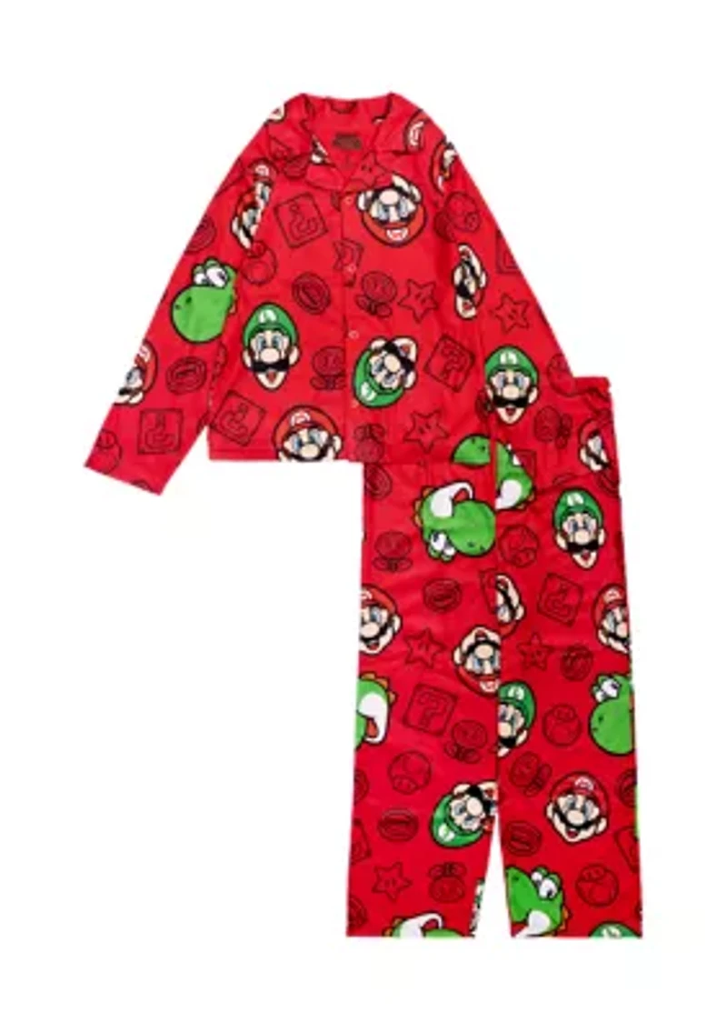 Boys 8-20 Mario Bros Sleep Set