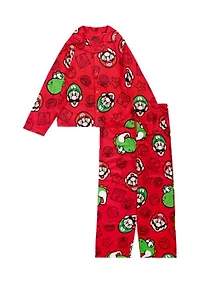Boys 8-20 Mario Bros Sleep Set