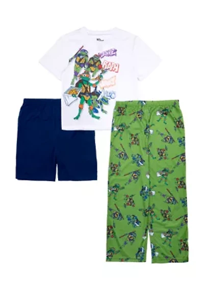 Boys 4-10 TMNT Printed Pajama Set