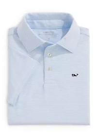 Boys 8-20 Short Sleeve Whale Logo Polo Shirt