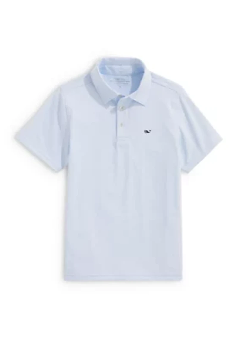 Boys 8-20 Short Sleeve Whale Logo Polo Shirt