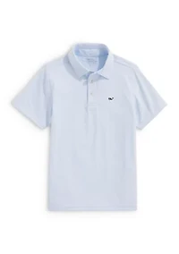 Boys 8-20 Short Sleeve Whale Logo Polo Shirt