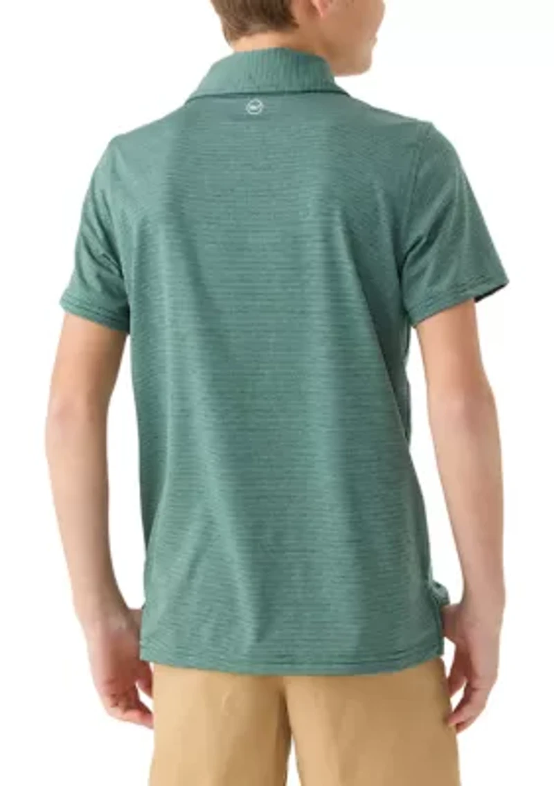 Boys 8-20 Short Sleeve Whale Logo Polo Shirt