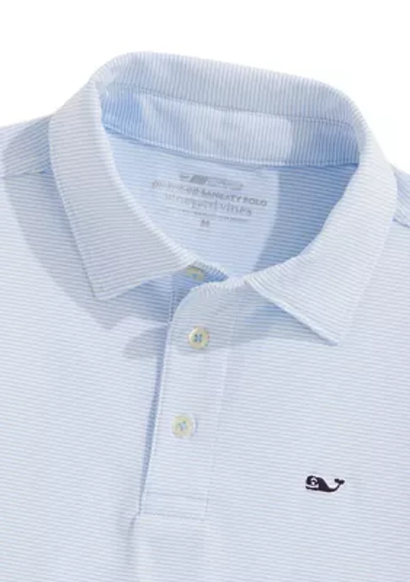 Boys 8-20 Short Sleeve Whale Logo Polo Shirt