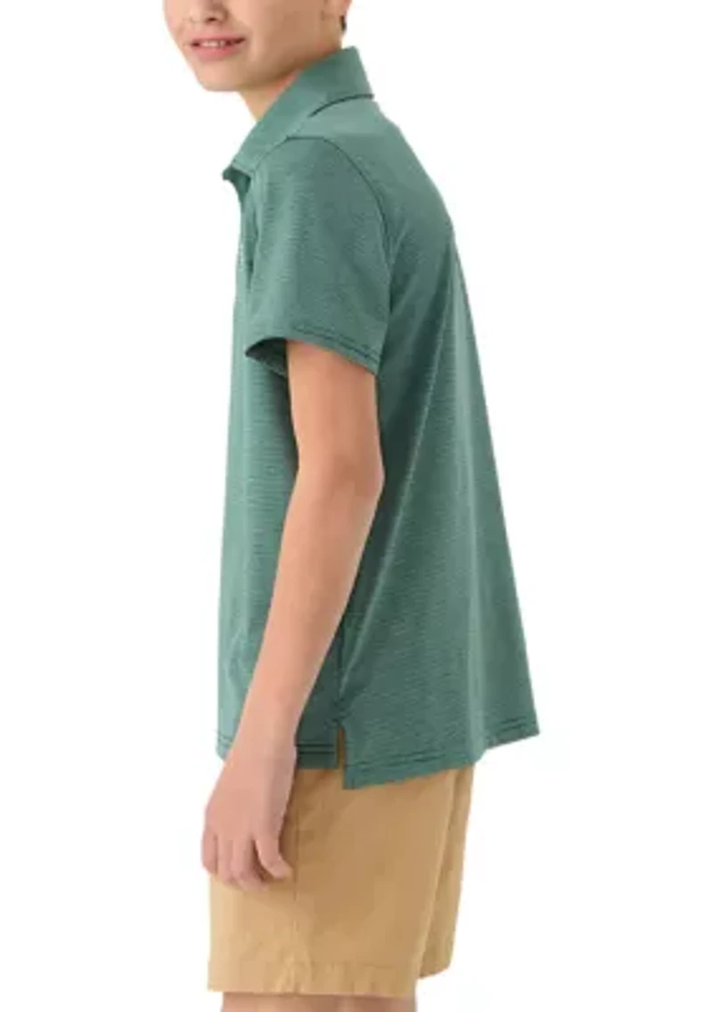 Boys 8-20 Short Sleeve Whale Logo Polo Shirt