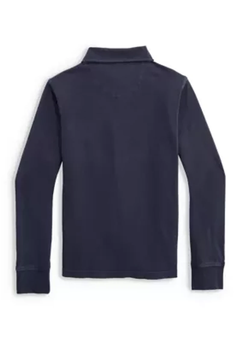 Boys 8-20 Surf Long-Sleeve Garment-Dye Polo