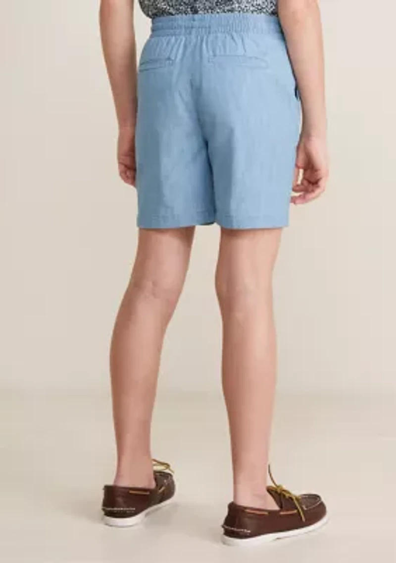 Boys 8-20 Pull On Chambray Shorts