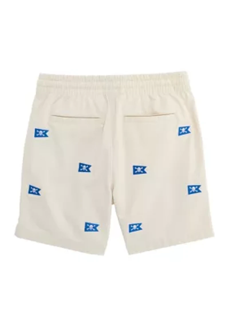 Boys 8-20 Embroidered Shorts