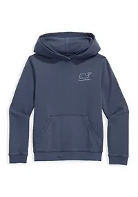 Boys 8-20 Vinatge Whale Logo Hoodie