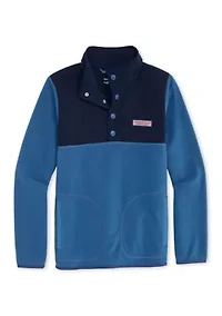 Boys 8-20 Harbor Fleece Quarter-Snap