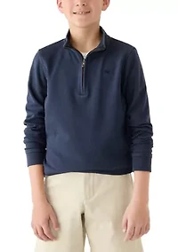 Boys 8-20 Coastline Garment Dyed 1/4 Zip Jackt