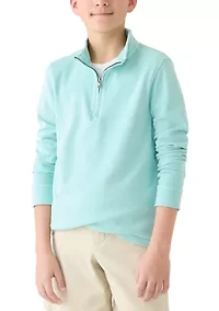 Boys 8-20 Coastline Garment Dyed 1/4 Zip Jackt