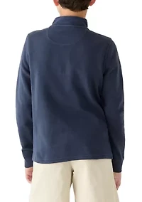Boys 8-20 Coastline Garment Dyed 1/4 Zip Jackt