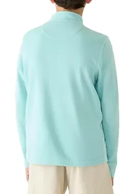 Boys 8-20 Coastline Garment Dyed 1/4 Zip Jackt