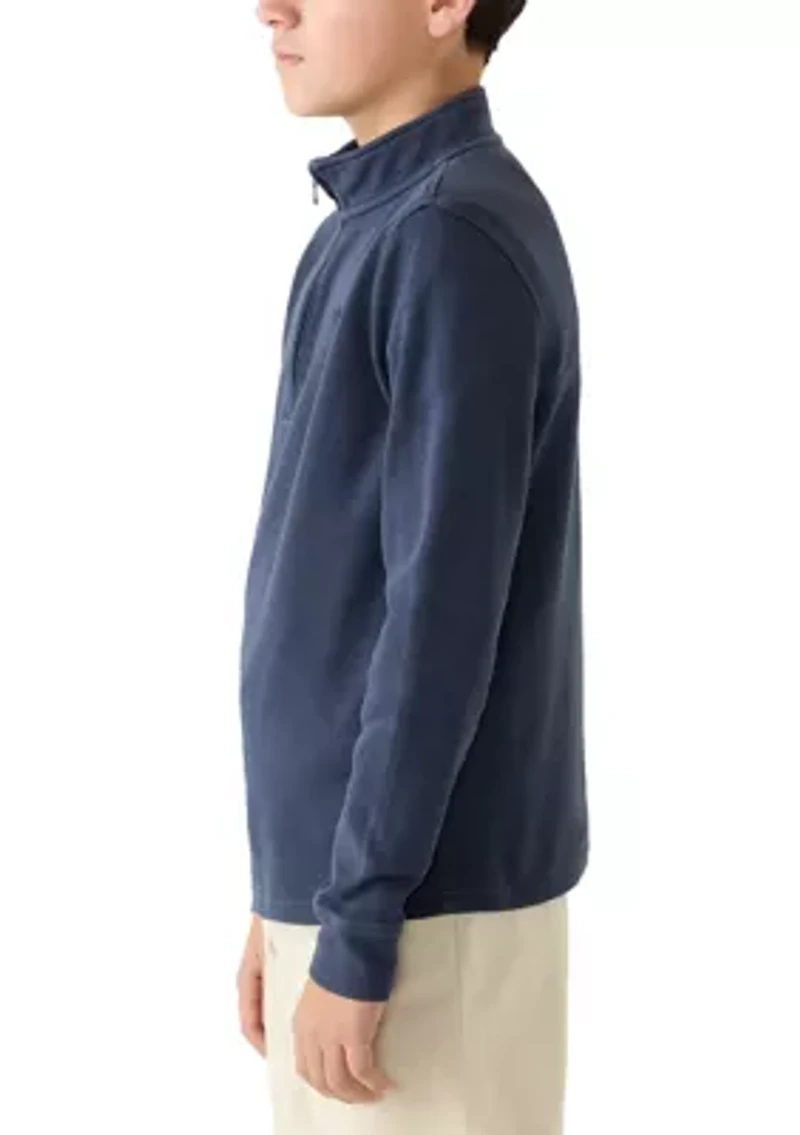 Boys 8-20 Coastline Garment Dyed 1/4 Zip Jackt
