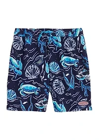 Boys 8-20 Printed Chappy Swim Trunks