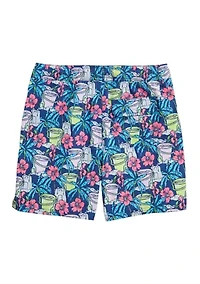 Boys 8-20 Printed Chappy Swim Trunks