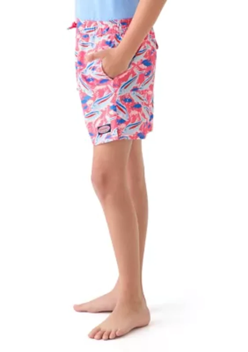 Boys 8-20 Printed Chappy Swim Trunks