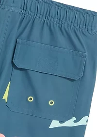 Boys 8-20 Printed Chappy Swim Trunks