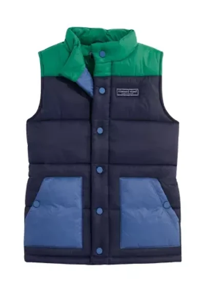 Boys 8-20 Novelty Color Blocked Puffer Vest