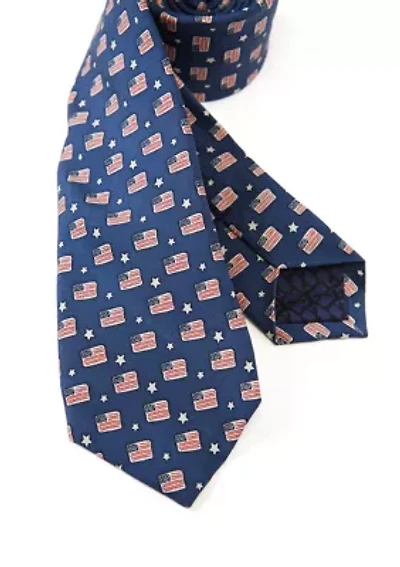 Boys Flag and Stars Tie