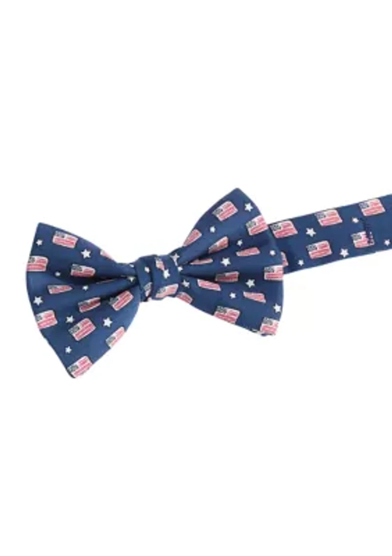 Boys 8-20 Flags and Stars Bow Tie 