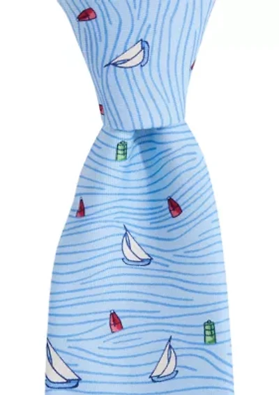 Boys 8-20 Sailboat Tie 