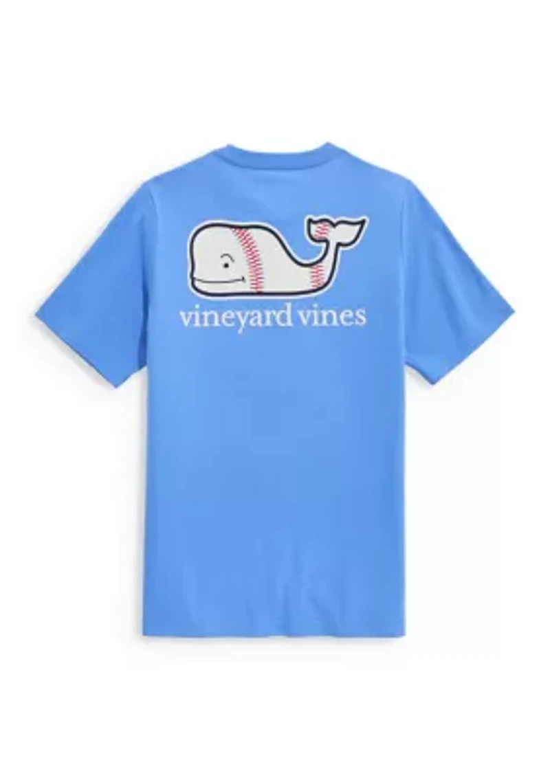 Boys 8-20 Baseball Whale Graphic T-Shirt