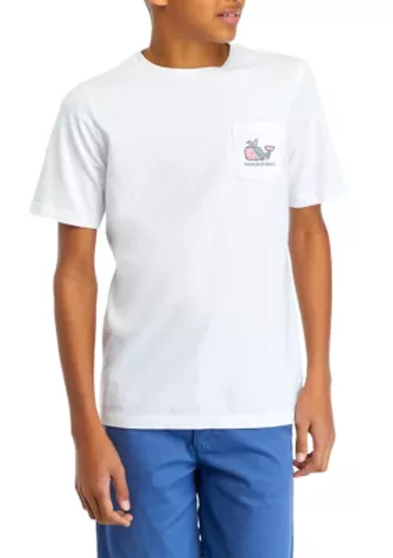 Boys 8-20 Short Sleeve Bunny Whale Logo Graphic T-Shirt
