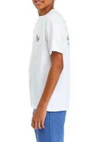 Boys 8-20 Short Sleeve Bunny Whale Logo Graphic T-Shirt