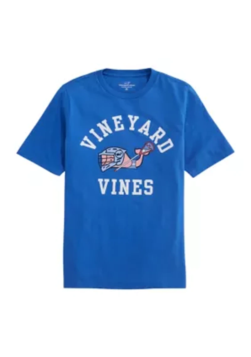 Boys 8-20 LAX Player Whale Logo Graphic T-Shirt